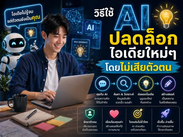 วิธีใช้ AI ปลดล็อกไอเดีย
