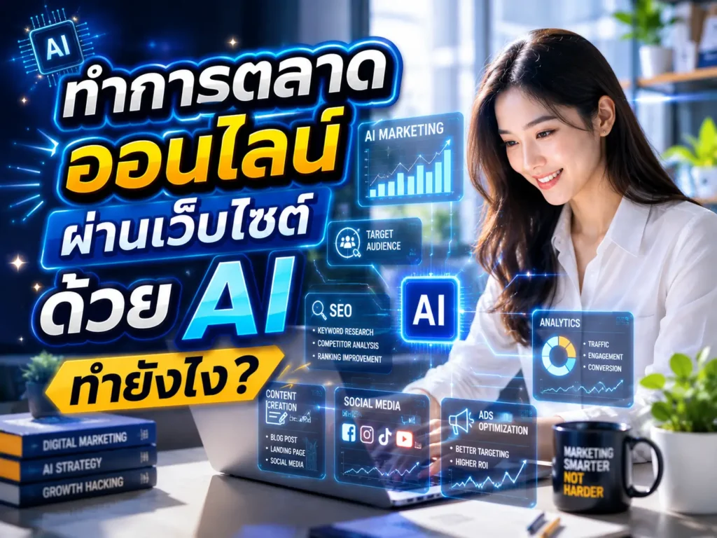 ทำการตลาดออนไลน์ผ่านเว็บไซต์ด้วย ai ทำยังไง